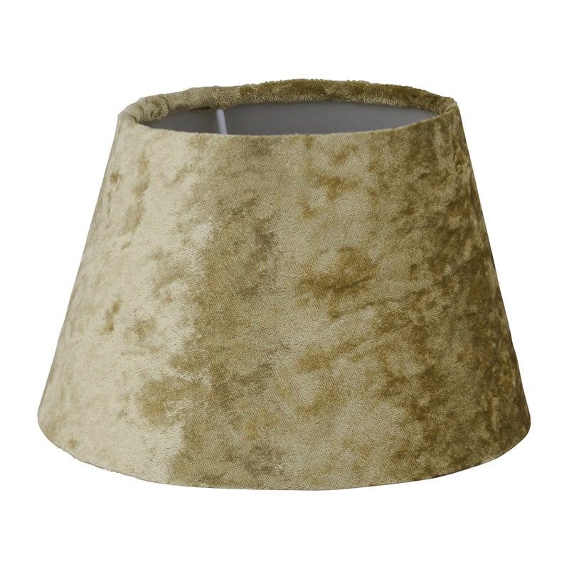 Lampenkap velvet - lichtgroen - ⌀12 cm 