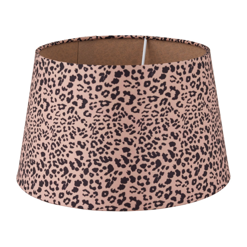 Lampenkap luipaard - bruin - 18 cm