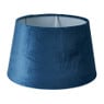 Lampenkap velvet - blauw - 23x23x14 cm