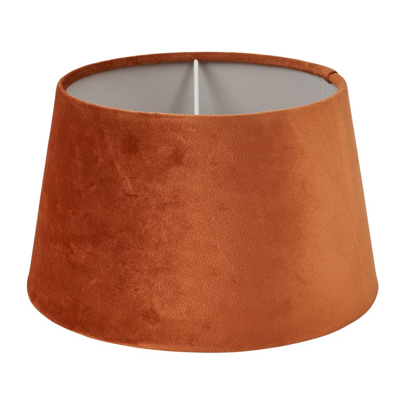 Lampenkap velvet - cognac - ø28 cm