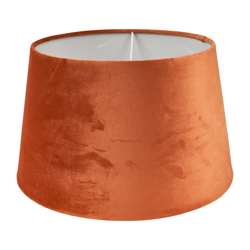 Lampenkap velvet - cognac - ø33 cm