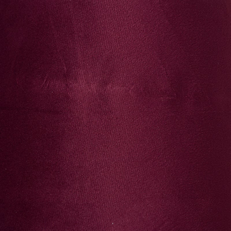 Lampenkap velvet taps - bordeaux rood - ø23x14 cm