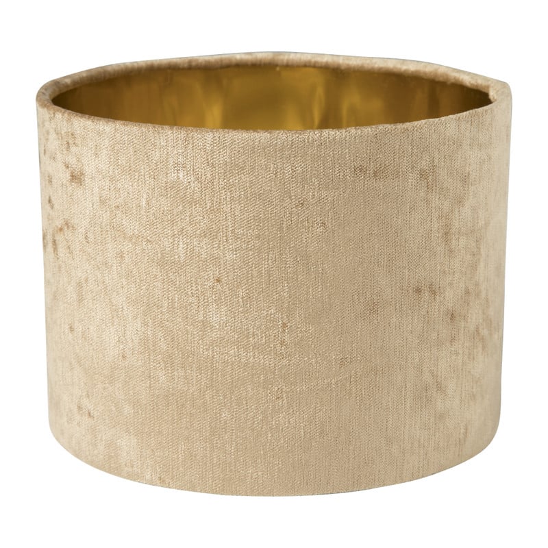 Lampenkap crushed - goud - ⌀20x15 cm 