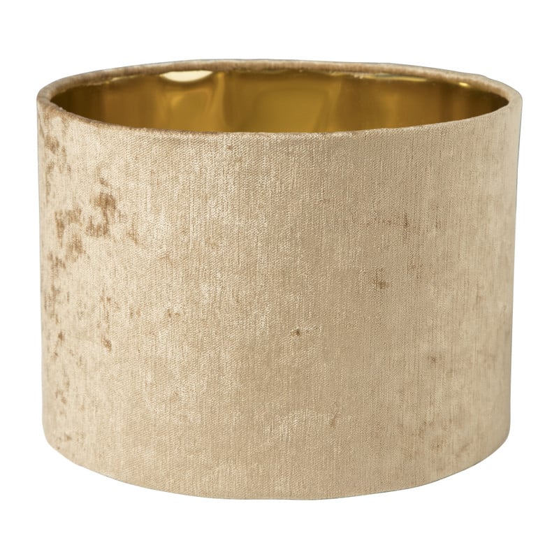 Lampenkap crushed - goud - ⌀25x18 cm 