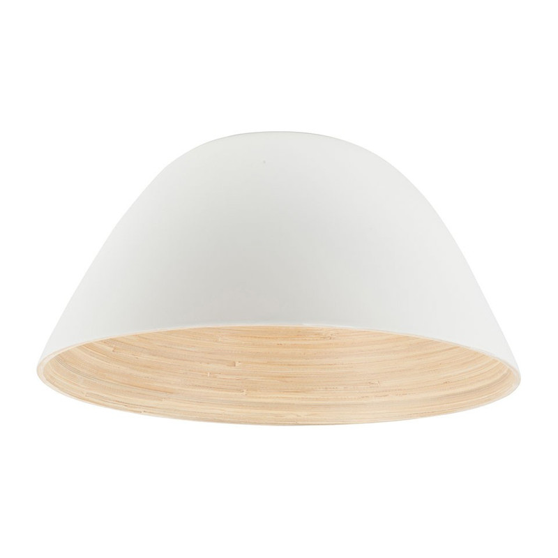 Lampenkap bamboe gelakt - wit  - 34 cm