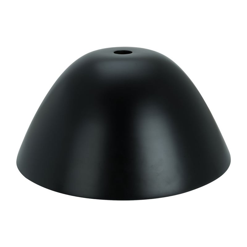 Lampenkap XL bamboe gelakt - zwart - 53 cm