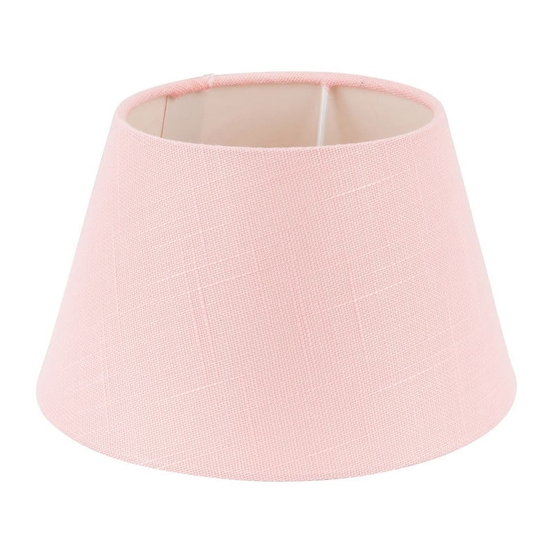 Lampenkap linnen - roze - 18 cm