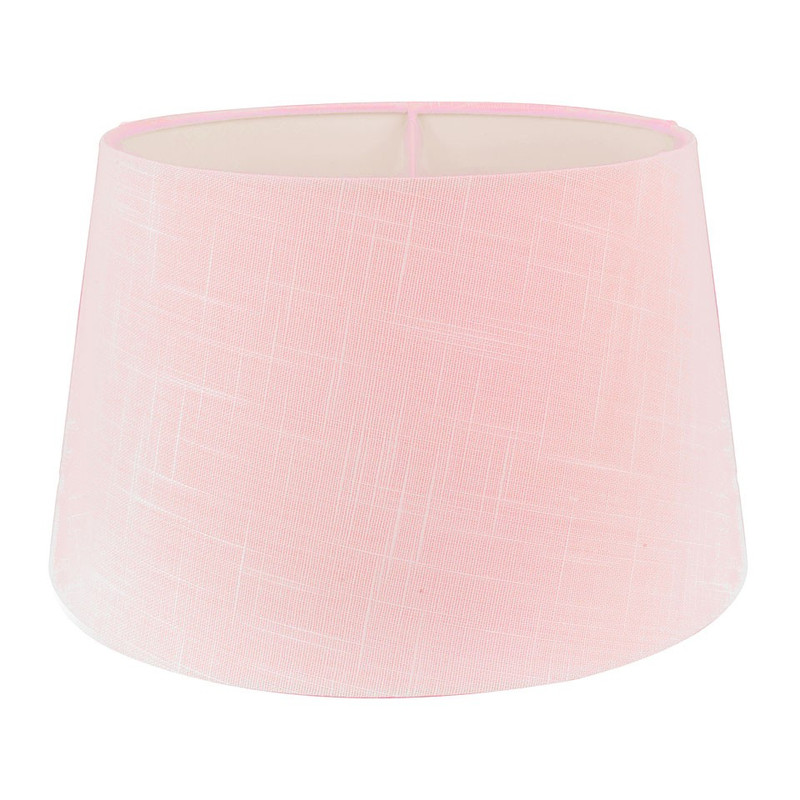 Lampenkap linnen - roze - 33 cm