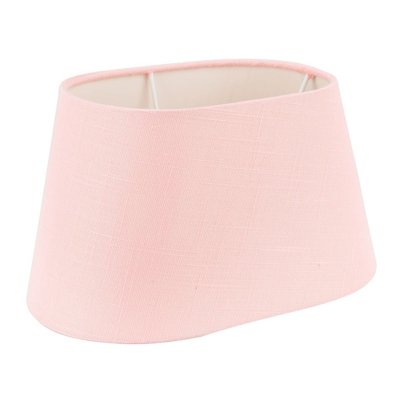 Lampenkap linnen ovaal - roze – 25x14 cm