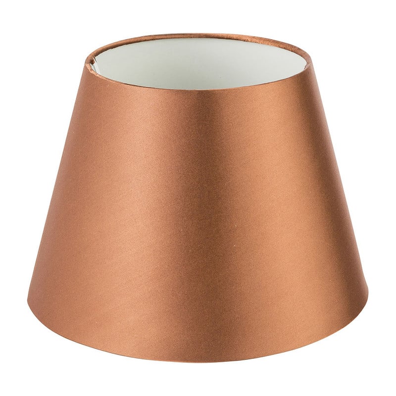 Lampenkap shiny - koper - 25 cm