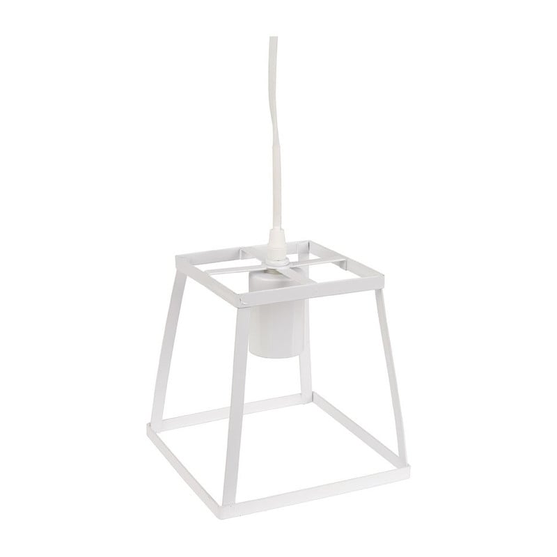Hanglamp metaal - vierkant - wit