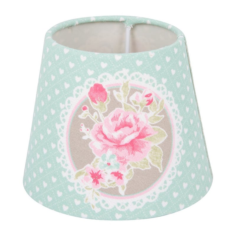 Lampenkap romantic rose - blauw - klein