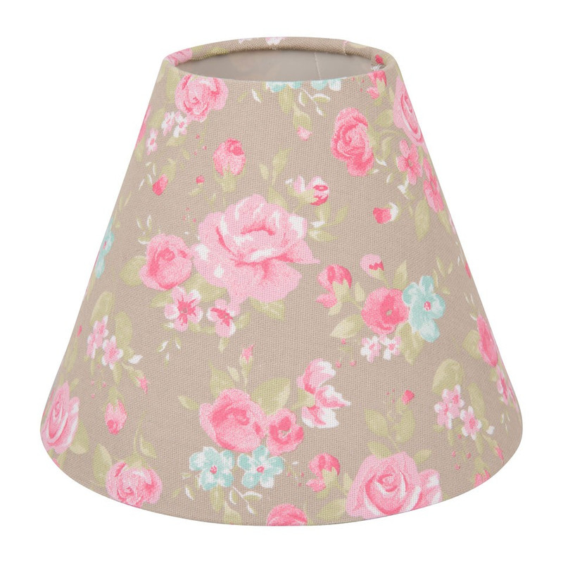 Lampenkap romantic rose - taupe - middel
