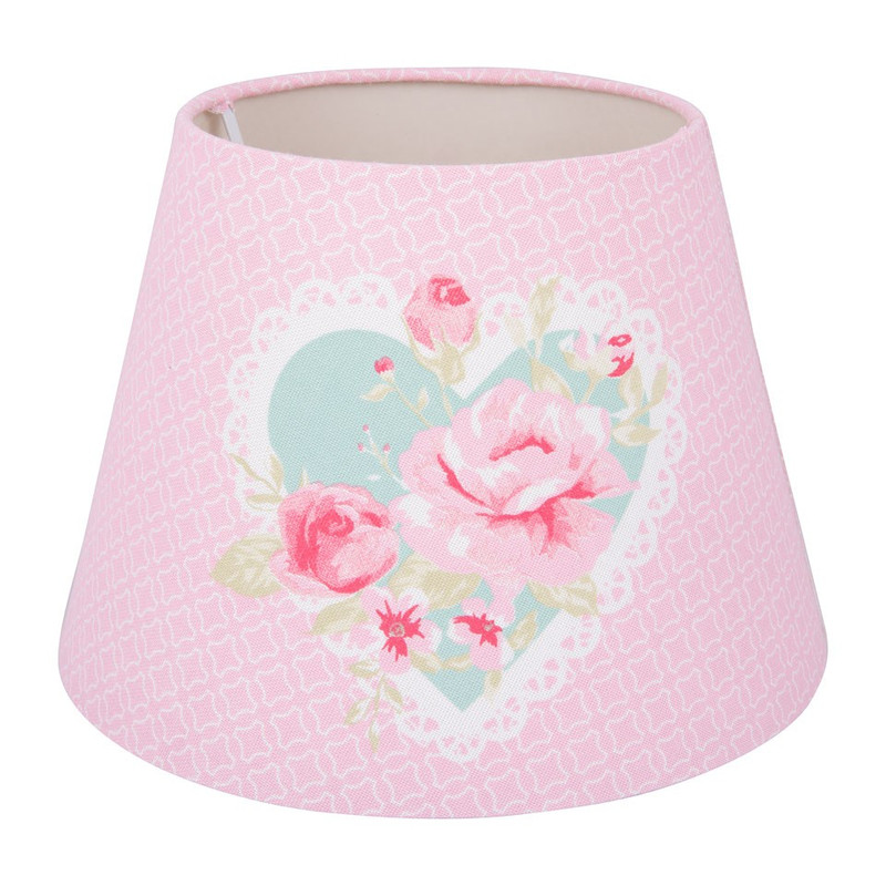 Lampenkap romantic rose - roze - groot