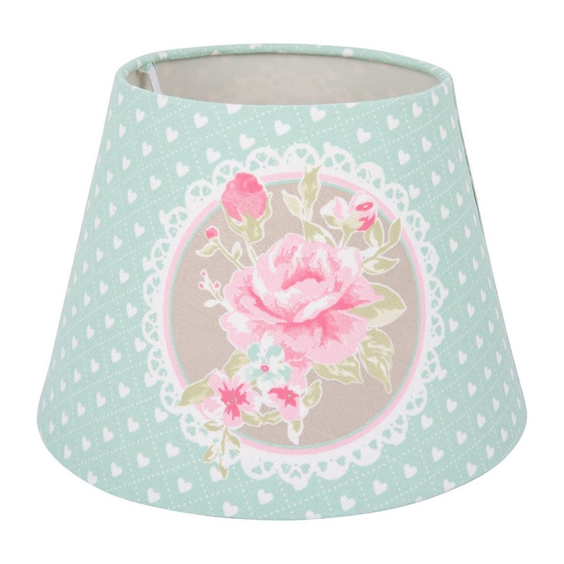 Lampenkap romantic rose - blauw - groot