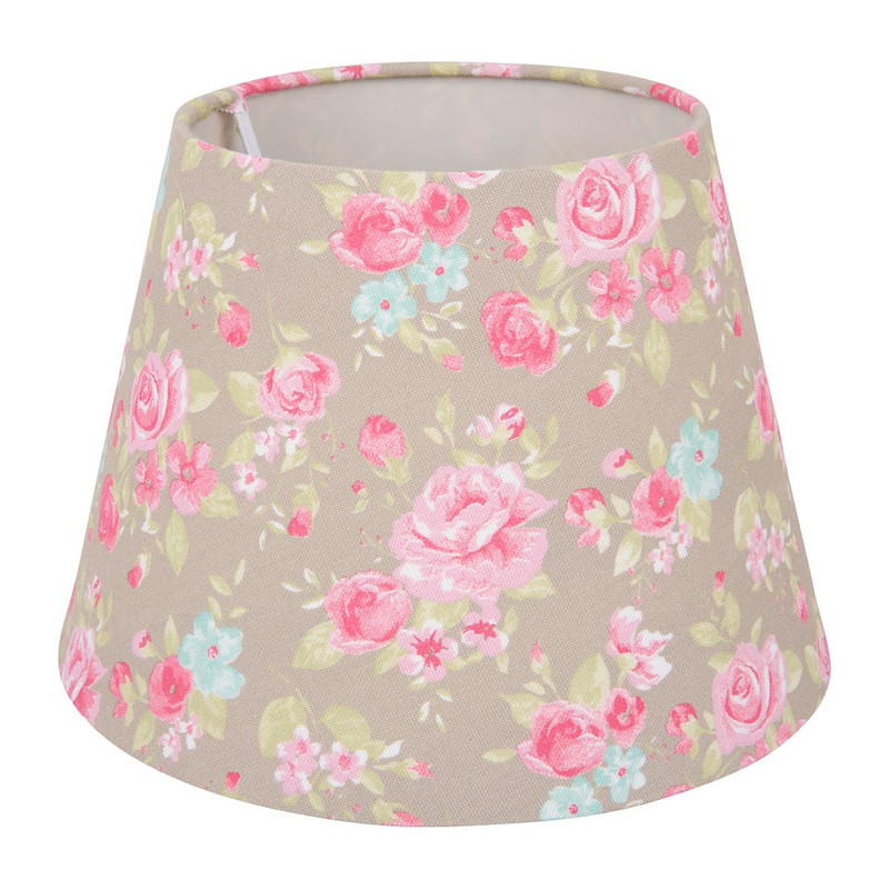 Lampenkap romantic rose - taupe - groot