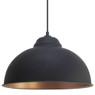 EGLO hanglamp Truro - zwart/koper