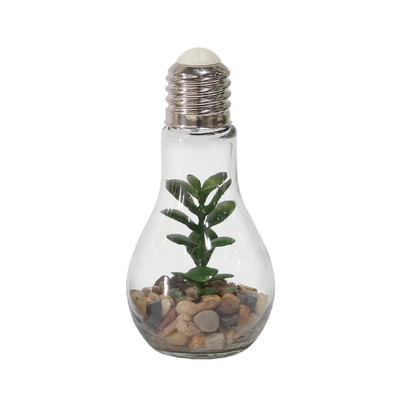 Decoratie LED lamp met plant - diverse varianten
