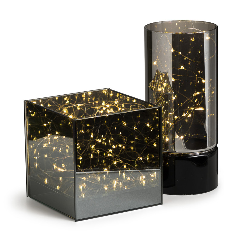 LED vierkante lamp - 12x12x12 cm - 20 LED