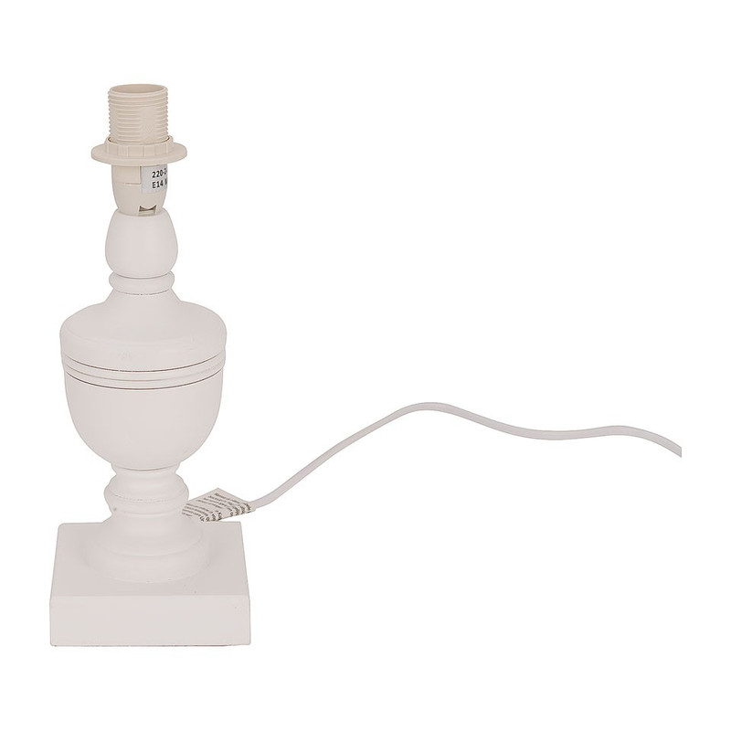 Lampenvoet vierkante voet - wit - 26 cm