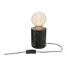 Lampvoet marmer - zwart - 13 cm