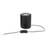 Lampvoet marmer - zwart - 13 cm