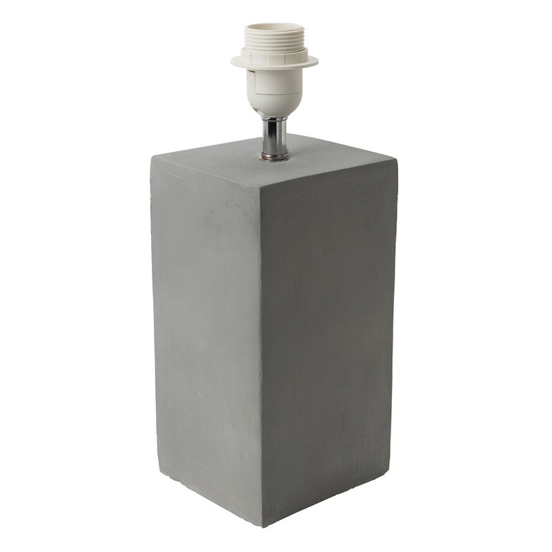 Lampenvoet cement vierkant - 34 cm