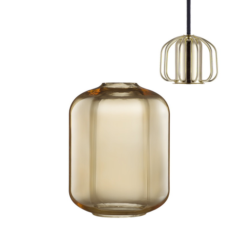 Nordlux hanglamp - goud - 20.7x27 cm 