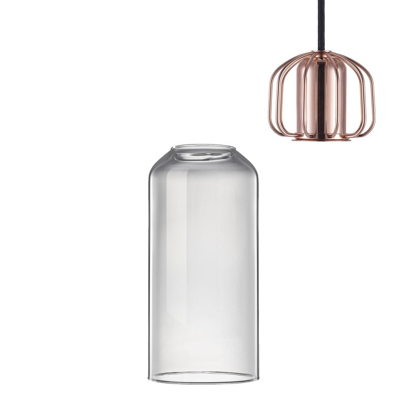 Nordlux hanglamp - helder/koper- 12x25.2 cm 