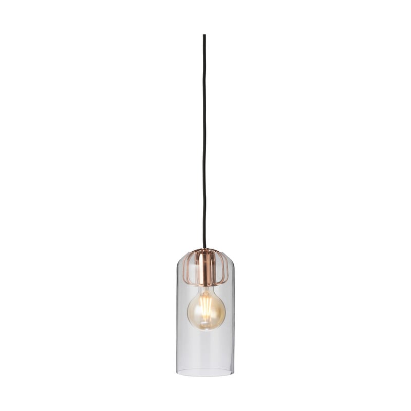 Nordlux hanglamp - helder/koper- 12x25.2 cm 