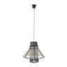 Hanglamp bamboe - zwart/naturel - 47x43 cm