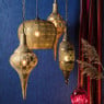 Hanglamp Hayat - goud/zilver - ø24x61 cm