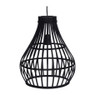 Hanglamp bamboe - zwart - ⌀ 32x39 cm