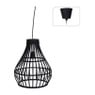 Hanglamp bamboe - zwart - ⌀ 32x39 cm