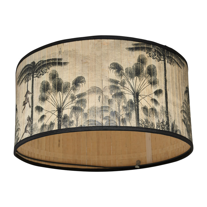 Hanglamp bamboe - natuurprint - ø50 cm
