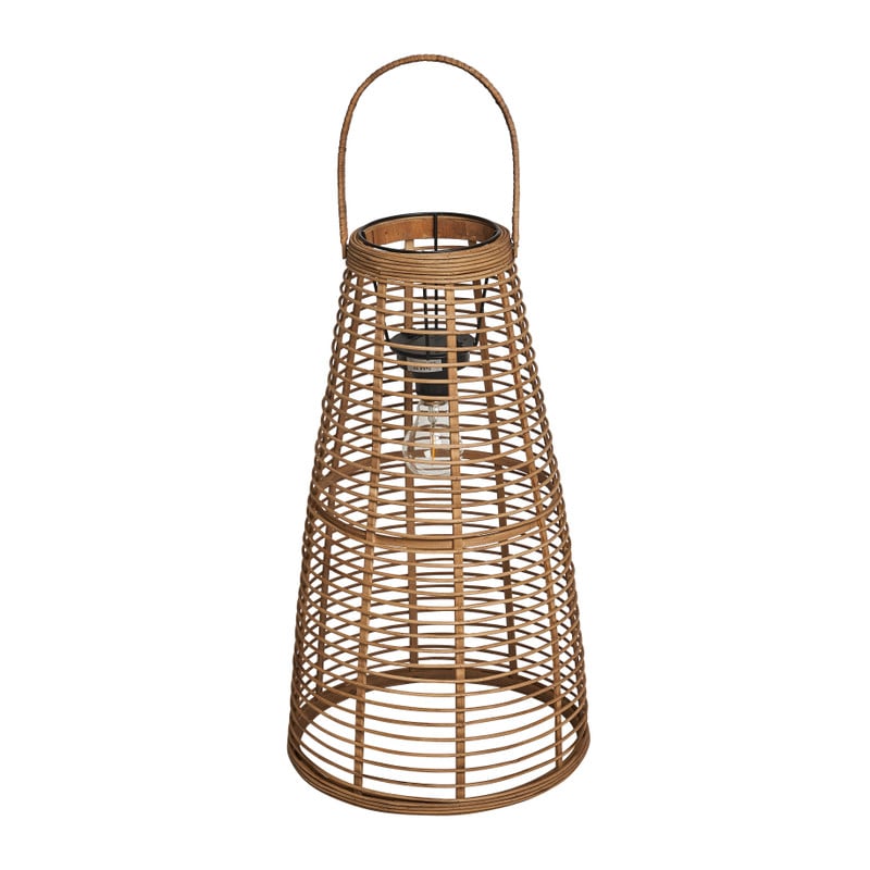 Staande lamp bamboe - naturel - 30.5x30.5x54 cm