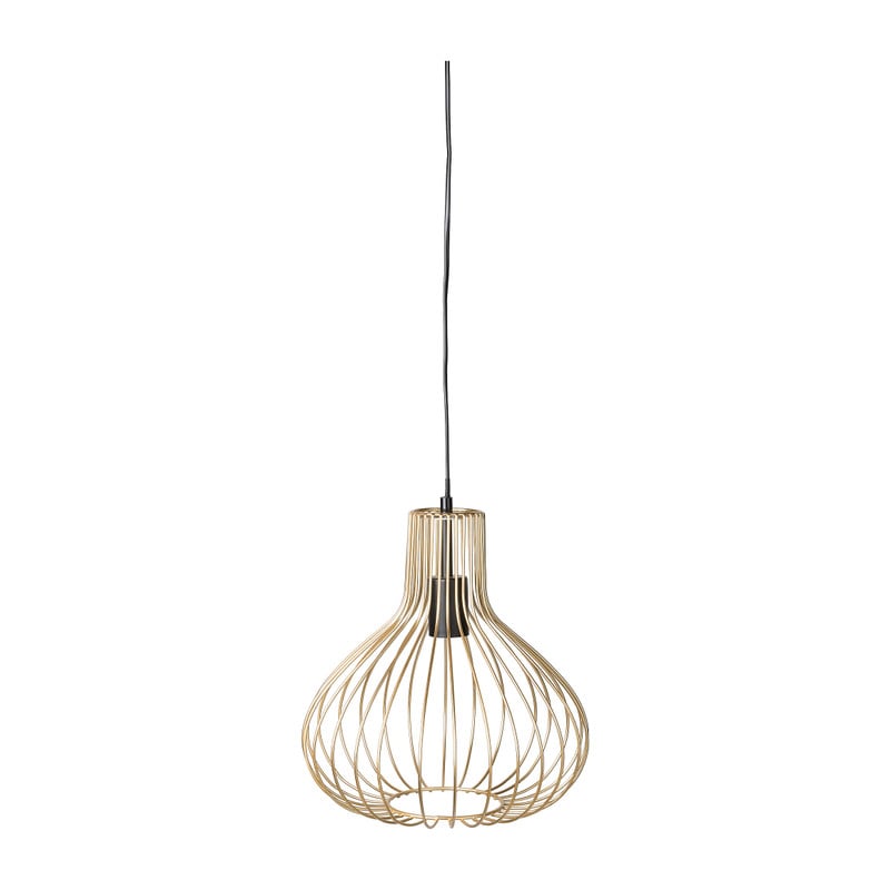 Hanglamp metaal - goud - 30x30x32 cm