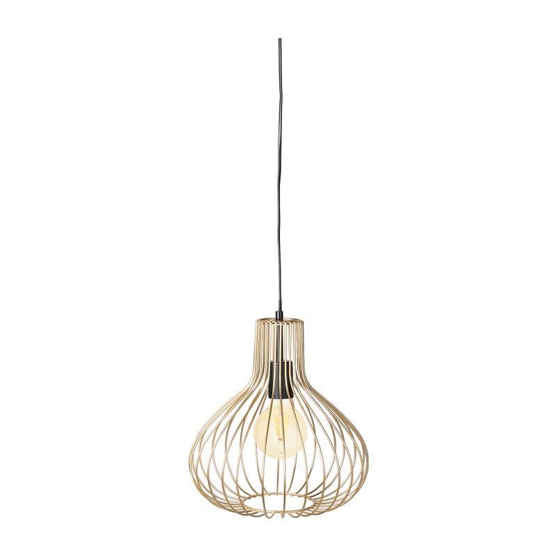 Hanglamp metaal - goud - 30x30x32 cm