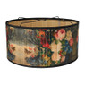 Hanglamp bamboe - bloemprint - ø50 cm