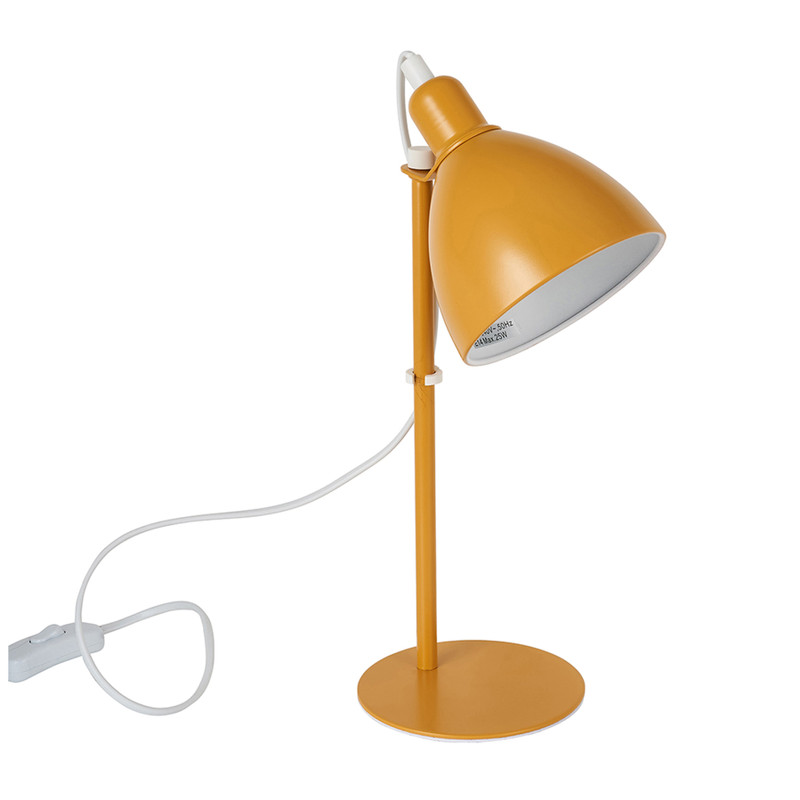 Bureaulamp - geel - Ø12,5x35 cm