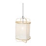 Hanglamp bamboe/katoen - creme - ø40x60 cm 