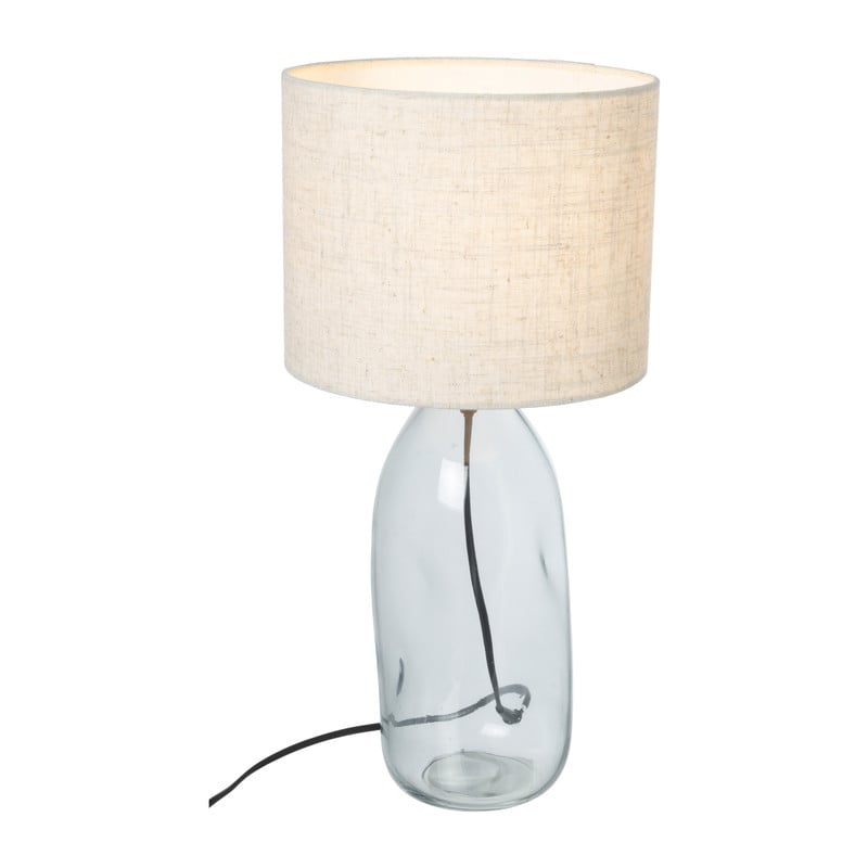 Lampvoet glas - grijs - ø12x34.5 cm 