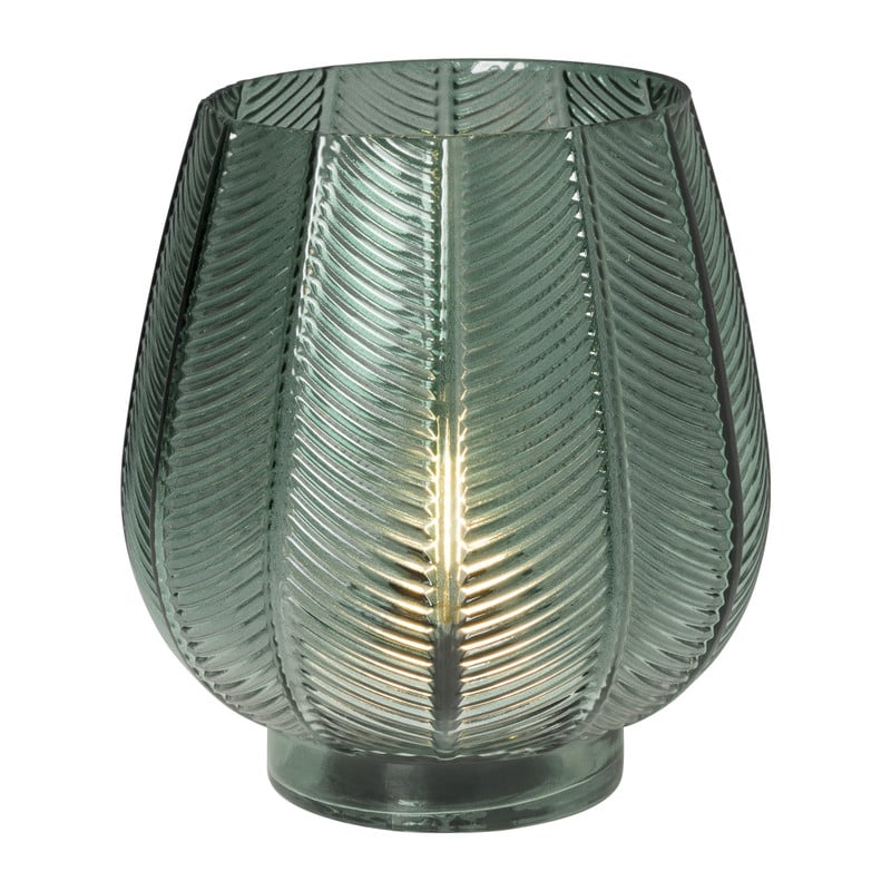 Tafellamp bladeren - groen - ø16.5x19 cm