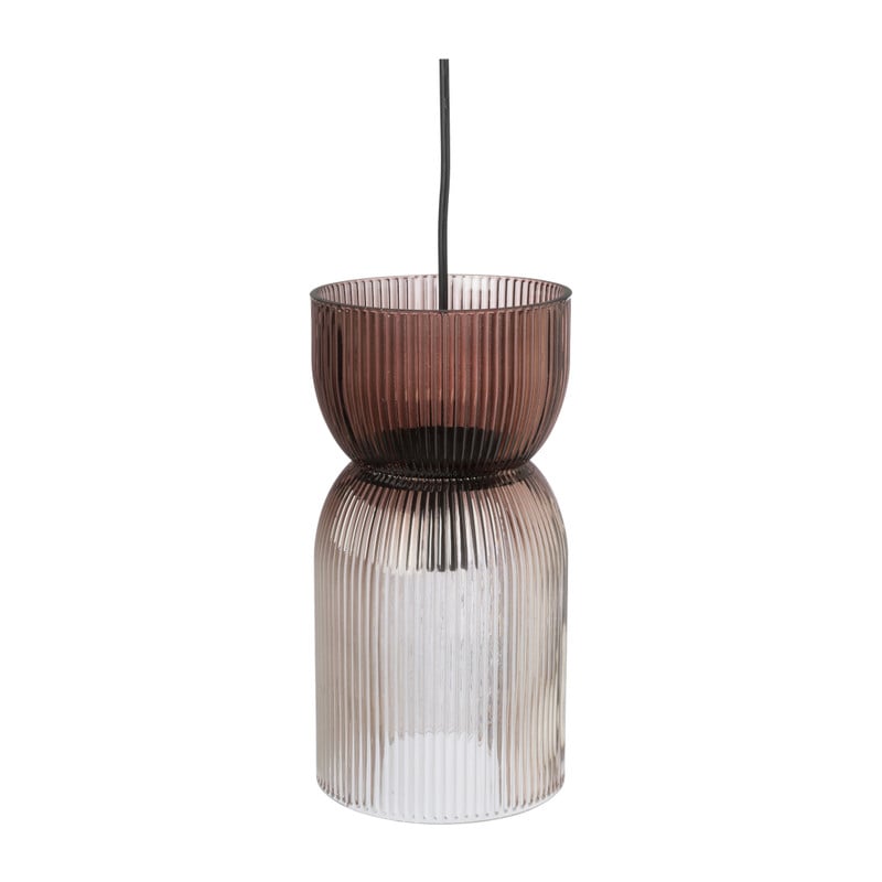 Hanglamp zandloper - amber - ø15x29 cm 
