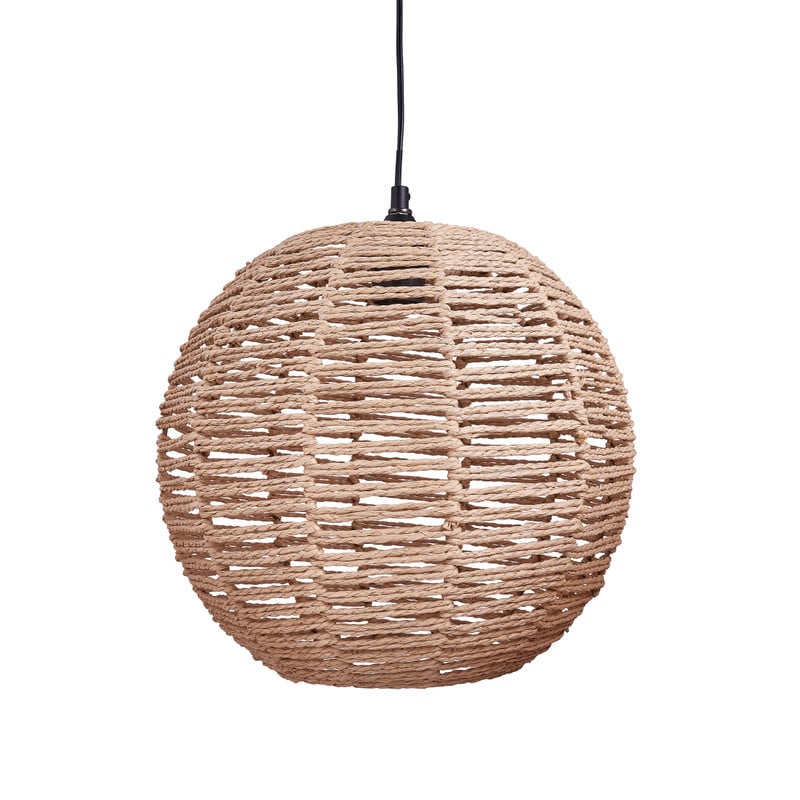 Hanglamp geweven - rond - 30x33 cm