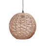 Hanglamp geweven - rond - 30x33 cm