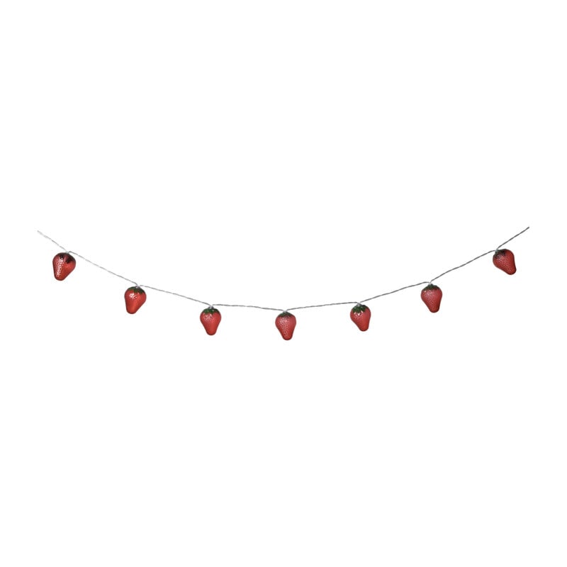 Lichtslinger met aardbeien lampjes - 165 cm