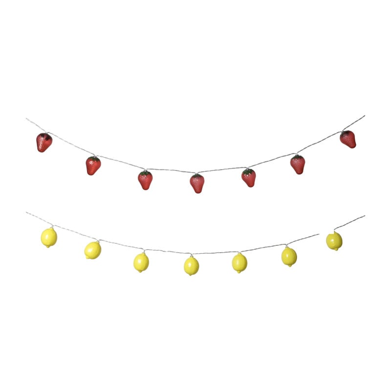 Lichtslinger met aardbeien lampjes - 165 cm