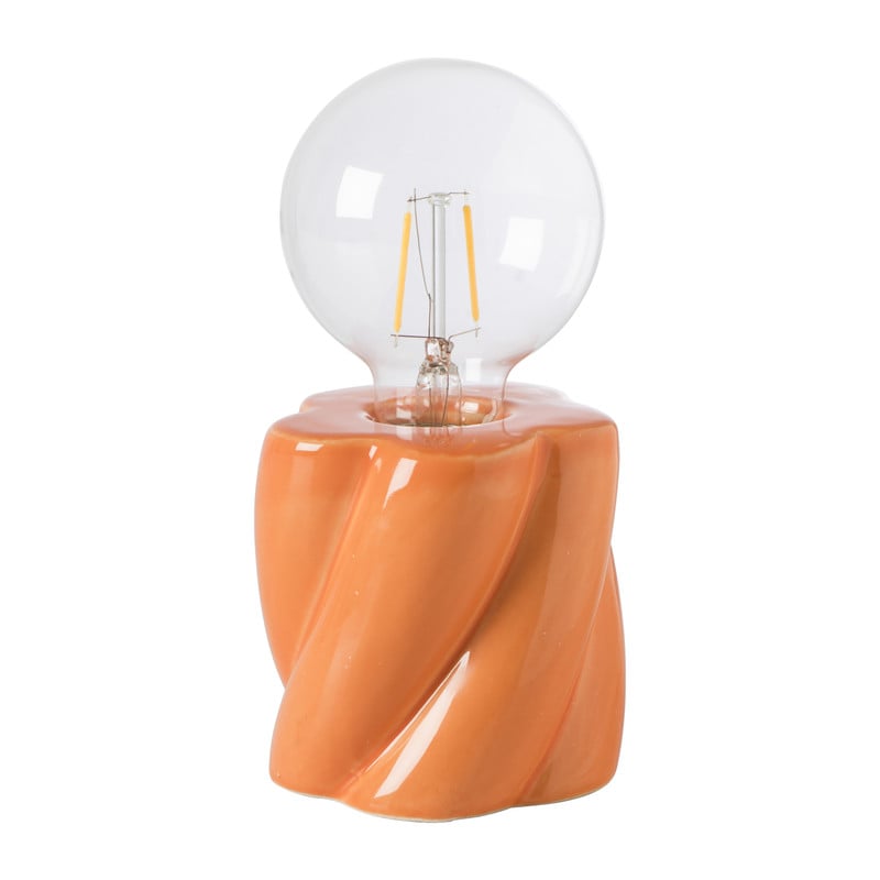 Tafellamp spekje - oranje - ø9x18 cm