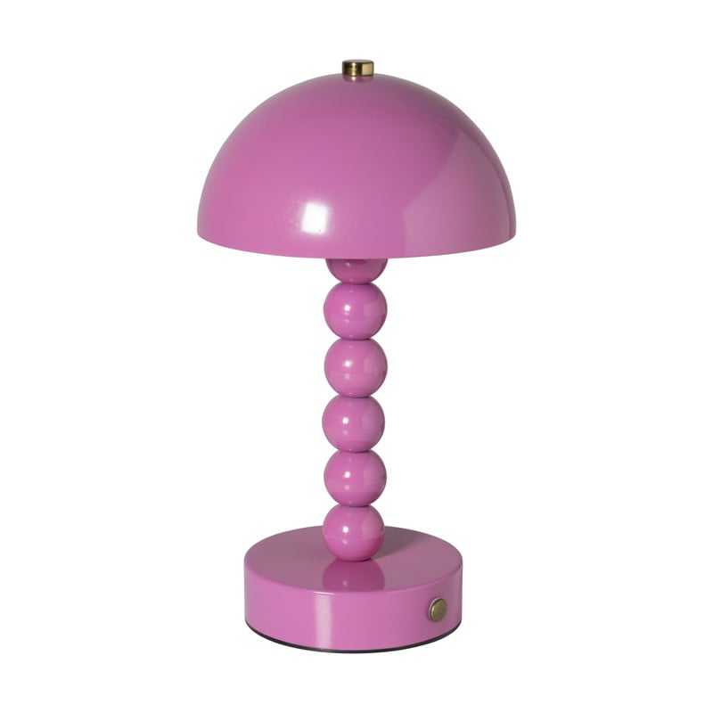 Tafellamp touch bollen - roze - ø15x26 cm